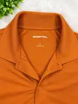 Men's Orange Synthetic Gym/Casual Shirt - XL - 2