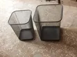 Office Waste Bin - Square Steel Black - 2