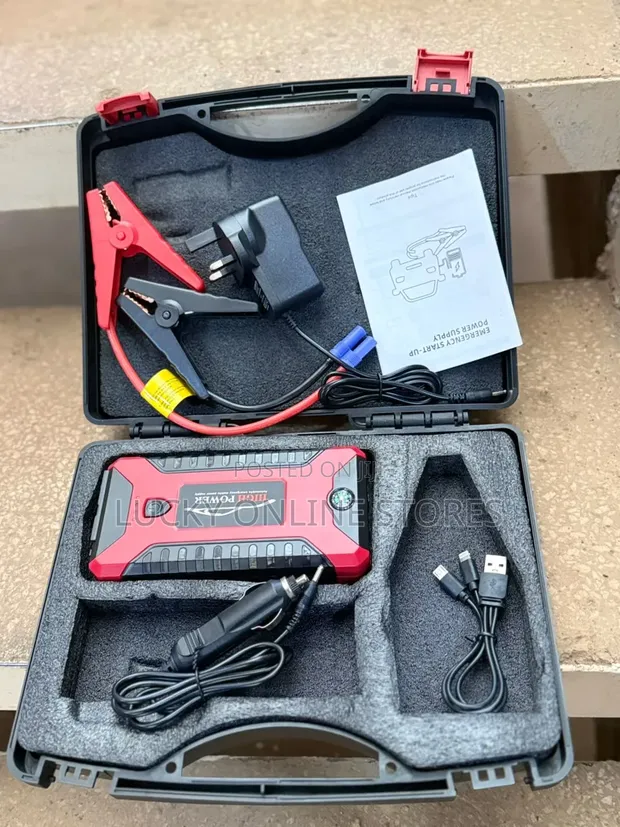 Generic Jumpstarter Power Bank with LED Flashlight & Compass - 1