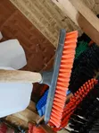 Heavy Duty Floor Scrubbing Brush with Long Handle - 1