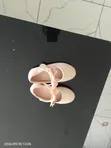 Used Silver Baby Shoes - Girls Size 3.5 - 3