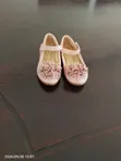 Used Girls' Pink Laced Shoes (Size 3.5) - 1