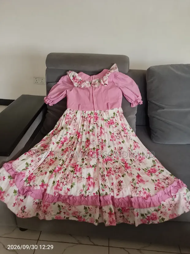 ESS Girls Blue Cotton Dress - Used - 1