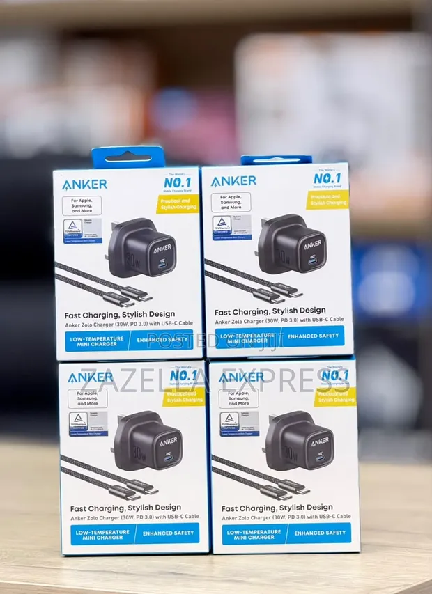Anker Zolo 30W USB-C Charger with Type-C Cable - 1