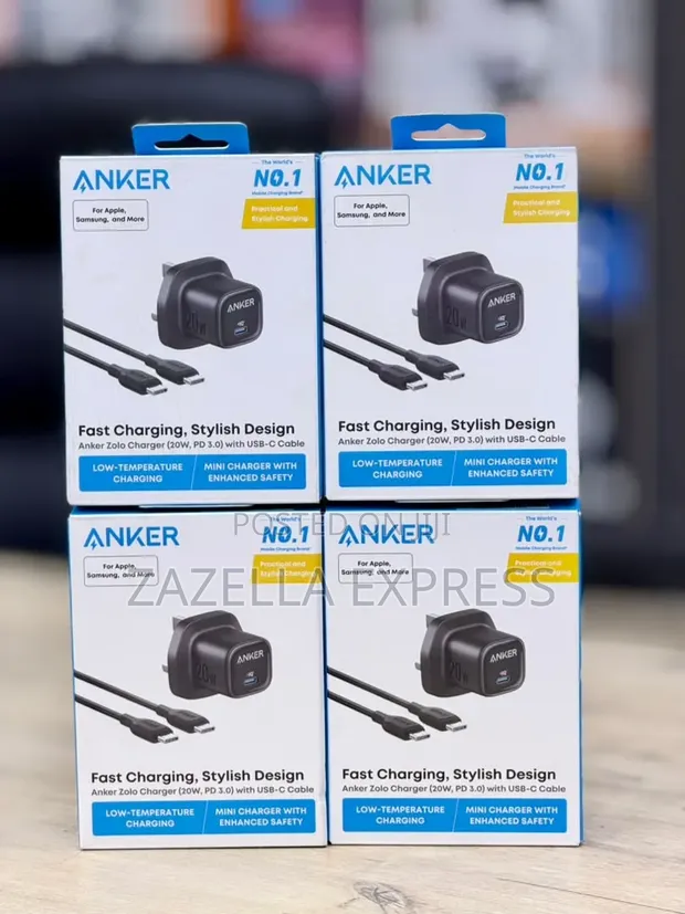Anker Zolo 20W USB-C Fast Charger with Cable - 1