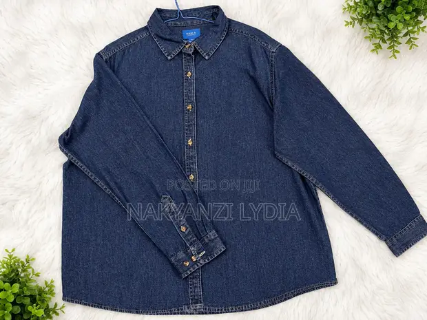 Denim Shirt for Women - Blue, Size L/S/XL - 1