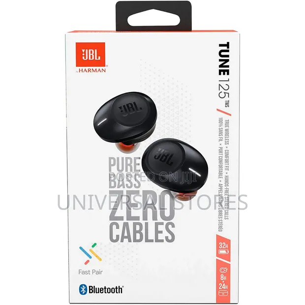JBL Tune 125 TWS Pure Bass Wireless Bluetooth Headphones | Black - 1