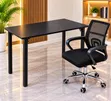 Home Office Foldable Study Table and Chair - 1