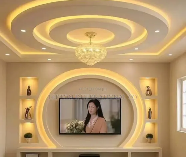Gypsum Ceiling and TV Installation Services - 1