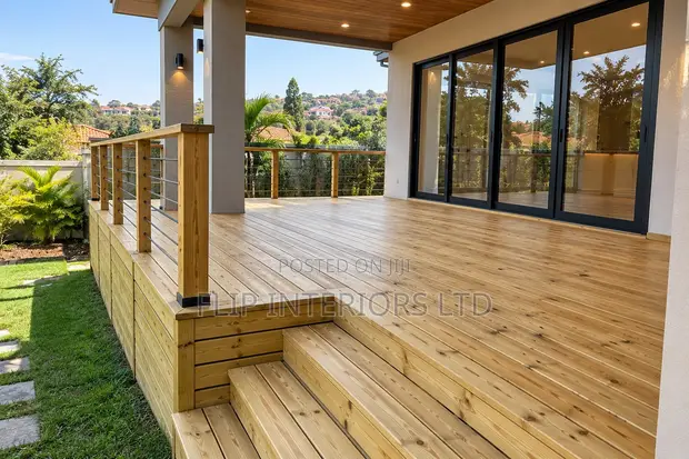 Treated Softwood Decking Installation - 1