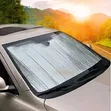 Foldable Silver Car Windshield Sunshade - 1