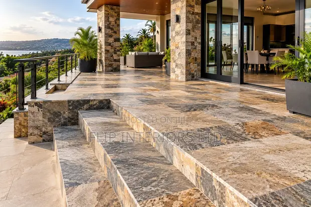 Natural Stone Decking Design & Installation - 1