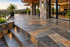 Premium Slate Stone Decking Installation