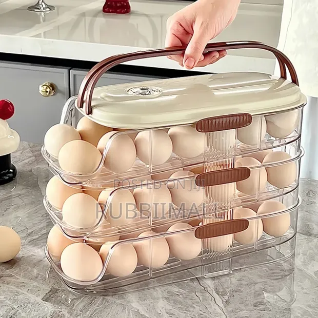 Automatic Rolling Egg Dispenser & Storage Box (3 Tier) - 1