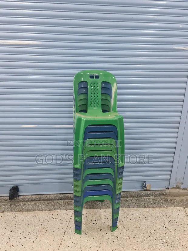Brand New World Industries Plastic Chairs (Blue) - 1
