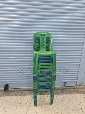 Brand New World Industries Plastic Chairs (Blue)