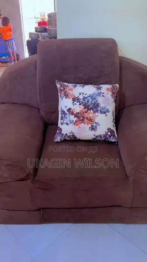 Used 5-Seater Sofa Set with Cushions