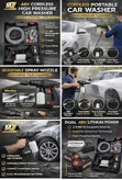 Cordless Portable Wireless Pressure Washer Gun 48V - 3
