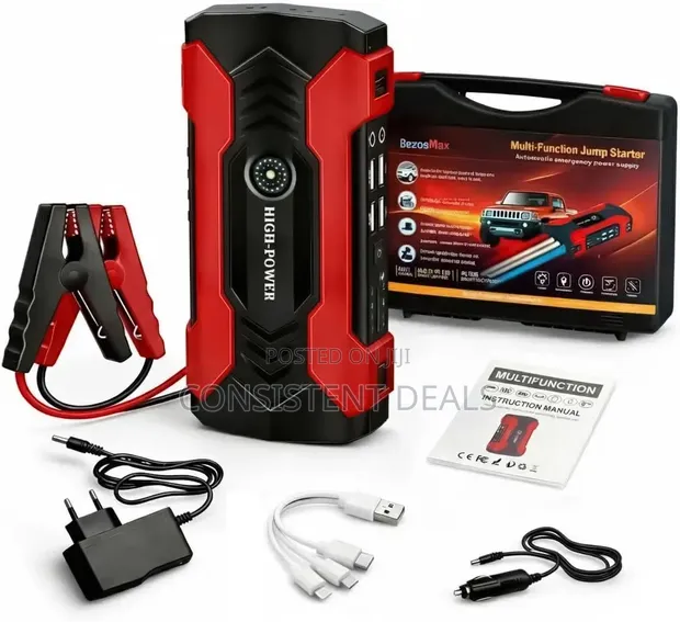 Portable Car Jump Starter - 20000mAh Jump Box - 1