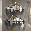 Black Corner Shower Caddy - 2 Pack - 1