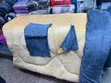 Premium Corduroy Duvet Set - White & Brown - 2