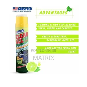 ABRO Clean All-Purpose Automotive Foam Cleaner 650ml