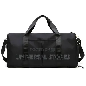 Stylish Black Gym Bag - Brand New