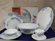 Arcopal Aliya Blue 38-Piece Opal Glass Dinnerware Set - 5