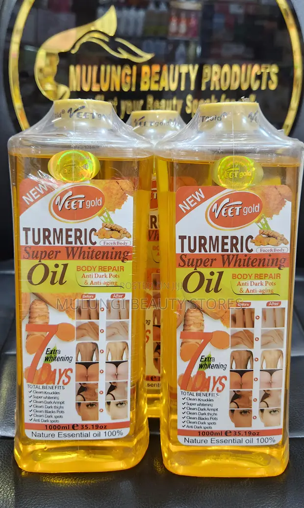 Veetgold Turmeric Super Whitening Body Repair Oil - 1