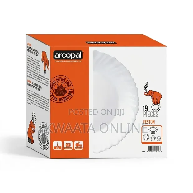 Arcopal 19-Piece Opal Glass Dinnerware Set - 1