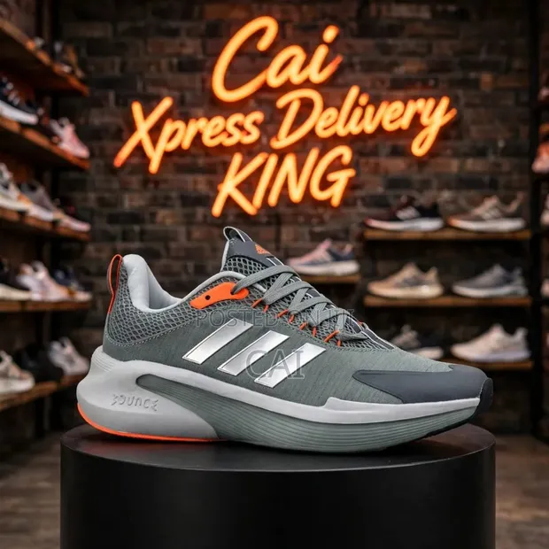 Adidas Running Shoes - Grey Silver - 1