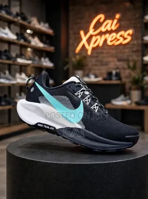 Nike Pegasus Trail Running Shoes - Black/Teal