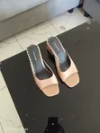 Women's White Spool Heel Shoes - 2