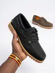 Premium Matte Black Timberland 3-Eye Rugged Lug Loafer - 2
