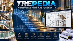 TREPEDIA Professional Staircase & Railing Design Software