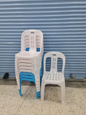 Spanspace Plastic Dining Chairs (White, Brand New)