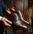 Alberta Zizi Men's Leather Oxford Shoes - 3