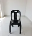 Original Black Plastic Chairs - 1