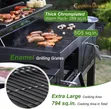 Extra Large Heavy Duty Charcoal Barbecue Grill - 3