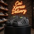 Adidas Superstar Grey / Neon Green - 1
