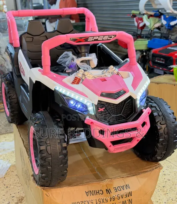 Pink Electric Ride-On Off-Road Buggy for Kids - 1