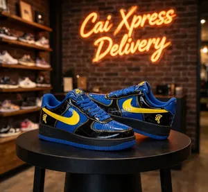Nike Air Force 1 Blue Patent Sneakers