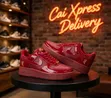 Nike Air Force 1 All Red Patent Sneakers - 2