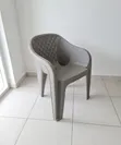 World Industries Taupe Indoor Plastic Chairs (Brand New) - 1