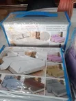 4DE Cotton Bedsheets with Bed Skirt & Pillowcases - 3