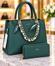 Chrisbella Handbag and Wallet Set - 1
