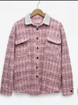 Classypink Tweed Jacket - Elegant Pink - 1