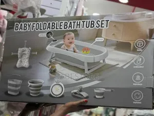Baby Foldable Bath Tub Set