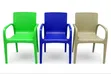 Brand New Plastic Dining Chairs (Set of 4) - 1