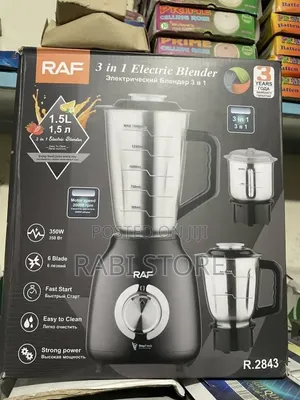 RAF 3-in-1 Multifunction Blender (R.2843) - Stainless Steel